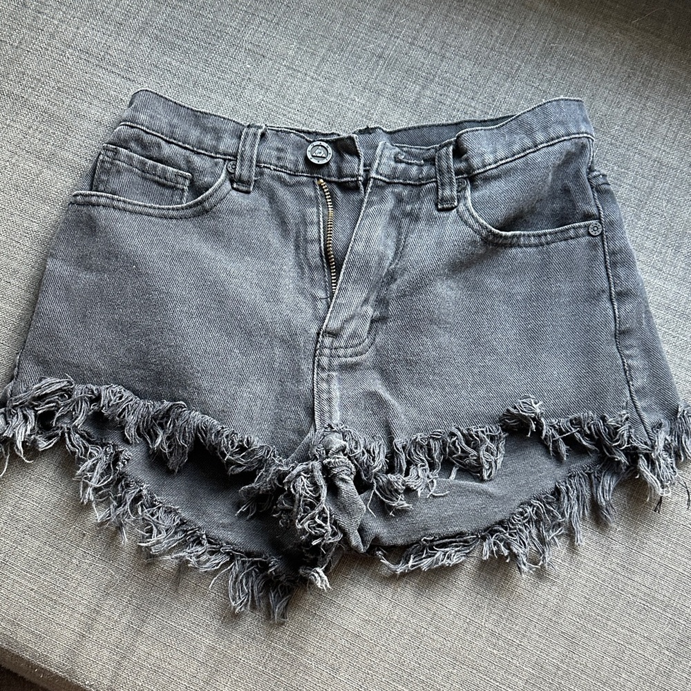 Unif Distressed Denim Shorts 24